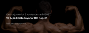 Karista joulukilot 2kk miehet