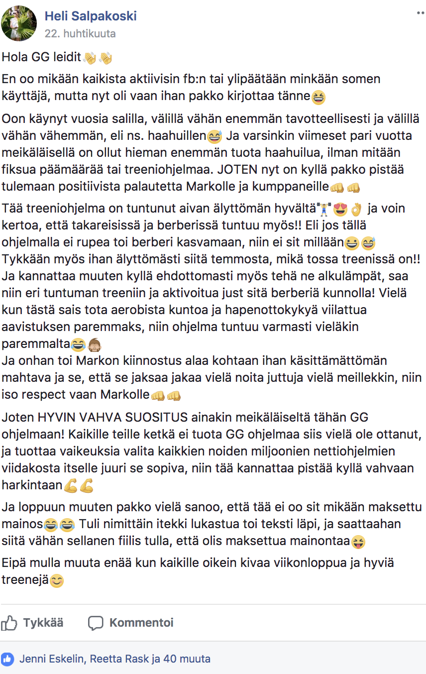 pyöreät pakarat kokemuksia