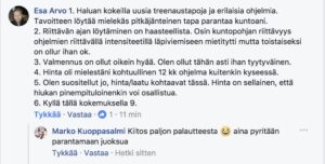 kuntosaliharjoittelun vuosivalmennus kokemuksia