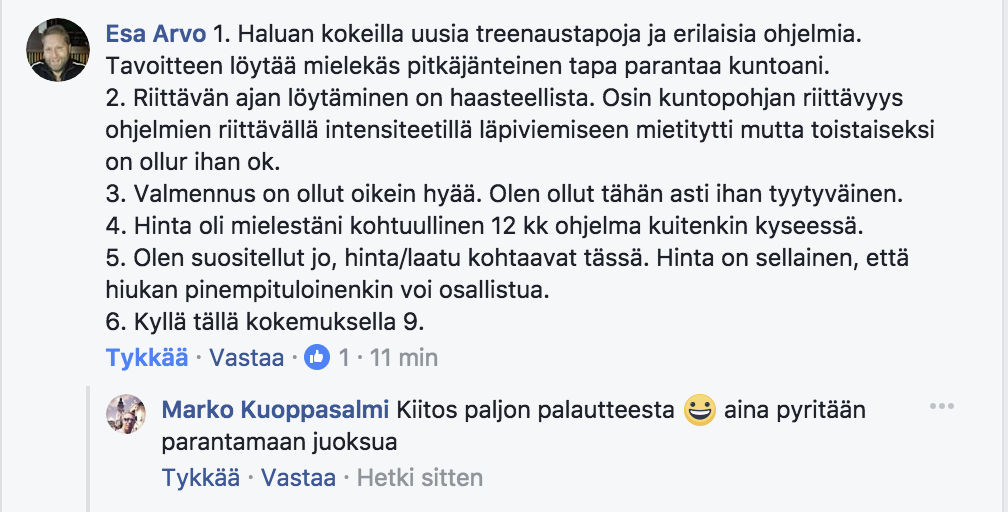 kuntosaliharjoittelun vuosivalmennus kokemuksia