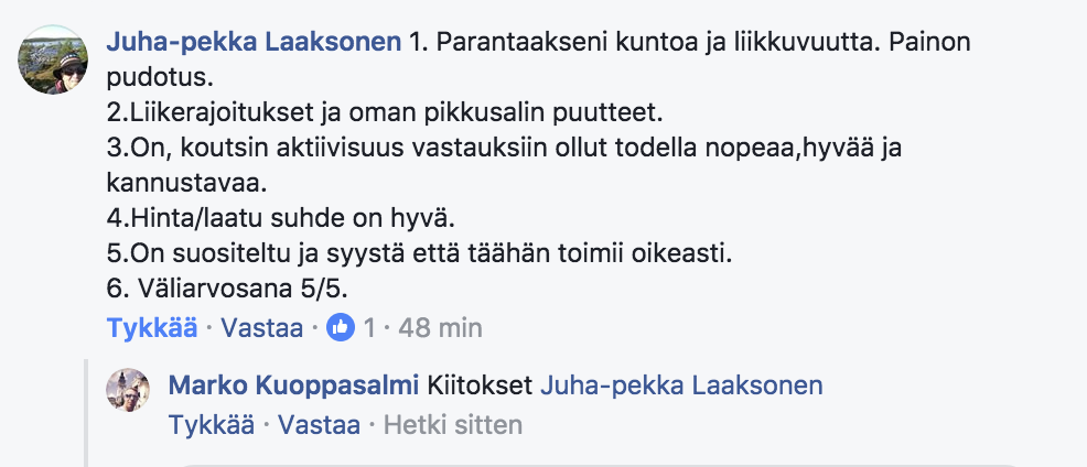 kuntosaliharjoittelun vuosivalmennus kokemuksia