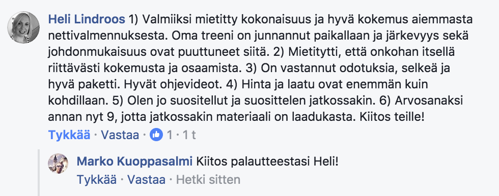 kuntosaliharjoittelun vuosivalmennus kokemuksia