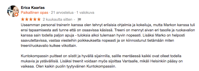 kuntokompassi verkkovalmennus kokemuksia