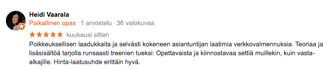 kuntokompassi verkkovalmennus kokemuksia
