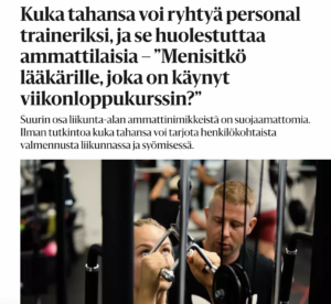 Hyvä personal trainer, Kuntokompassi